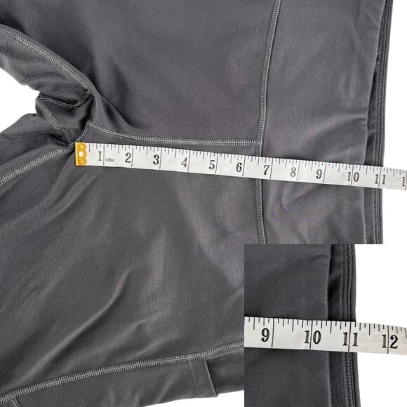 Dark Gray Yoga Pants Exercise Leggings Pockets Plus Size - Picture 12 of 14